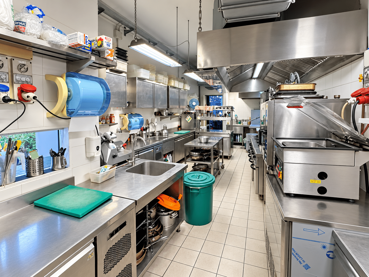 Cucina professionale in acciaio inox